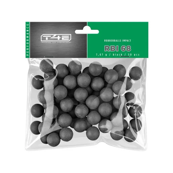BILLES CAOUTCHOUC NOYAU ACIER CAL 68 X50 - RBI