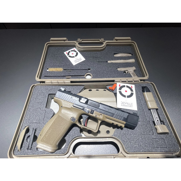 Pistolet METE SFX FDE 9X19  Chez DEVILLE ARMORY. Votre armurerie en ligne.