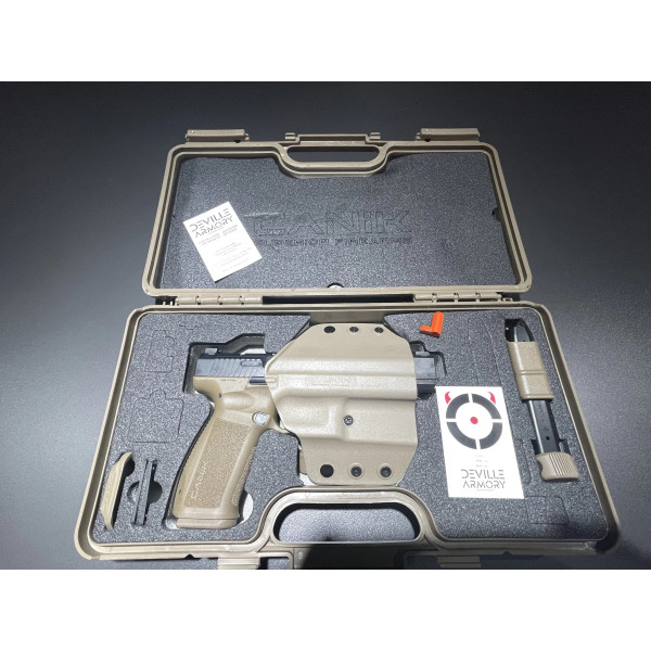 Pistolet METE SFX FDE 9X19  Chez DEVILLE ARMORY. Votre armurerie en ligne.