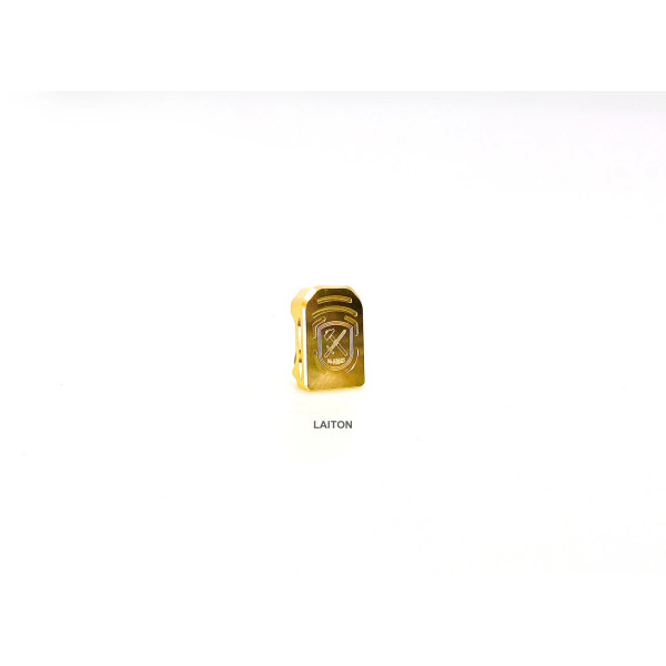 Talon de chargeur +1 M-ARMS STD Evo type CZ SHADOW Laiton  Chez DEVILLE ARMORY. Votre armurerie en ligne.