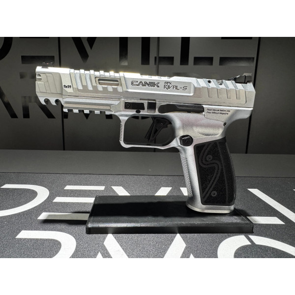 Pistolet CANIK SFX RIVAL-S CHROME  Chez DEVILLE ARMORY. Votre armurerie en ligne.