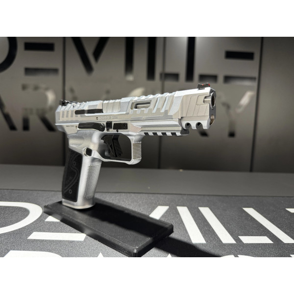 Pistolet CANIK SFX RIVAL-S CHROME  Chez DEVILLE ARMORY. Votre armurerie en ligne.