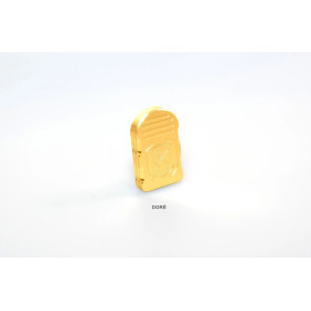 Talon de chargeur +1 M-ARMS STD Rétro Type CZ SHADOW Doré  Chez DEVILLE ARMORY. Votre armurerie en ligne.