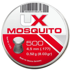 PLOMB MOSQUITO UMAREX PLAT CAL 4.5 0.50G BTE x500  Chez DEVILLE ARMORY. Votre armurerie en ligne.
