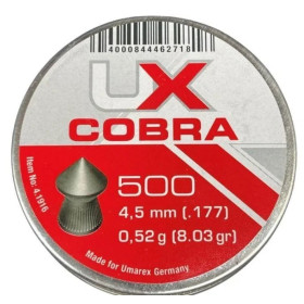 PLOMB MOSQUITO UMAREX POINTU CAL 4.5 0.50G BTE x500  Chez DEVILLE ARMORY. Votre armurerie en ligne.