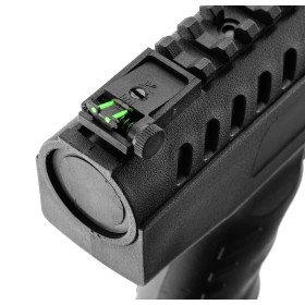 Pistolet à air break barrel LANGLEY SILENCER  Chez DEVILLE ARMORY. Votre armurerie en ligne.