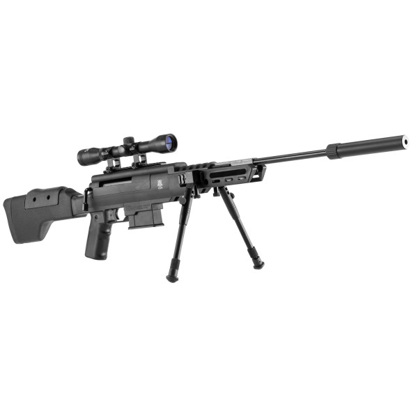 Carabine à air comprimé 24 J Black Ops sniper cal. 4,5 mm
