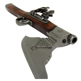 Réplique décorative Denix de pistolet hache du XVIIème siècle  Chez DEVILLE ARMORY. Votre armurerie en ligne.