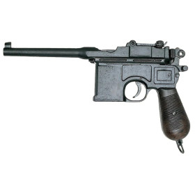 Réplique décorative Denix du pistolet allemand C96  Chez DEVILLE ARMORY. Votre armurerie en ligne.
