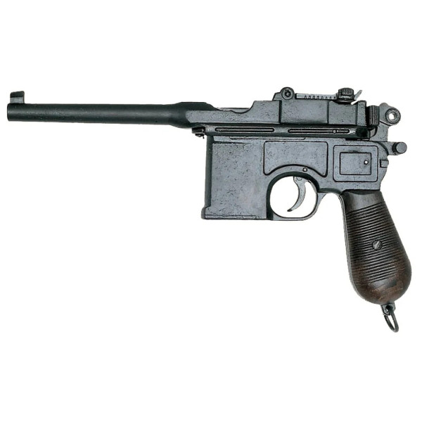 Réplique décorative Denix du pistolet allemand C96  Chez DEVILLE ARMORY. Votre armurerie en ligne.