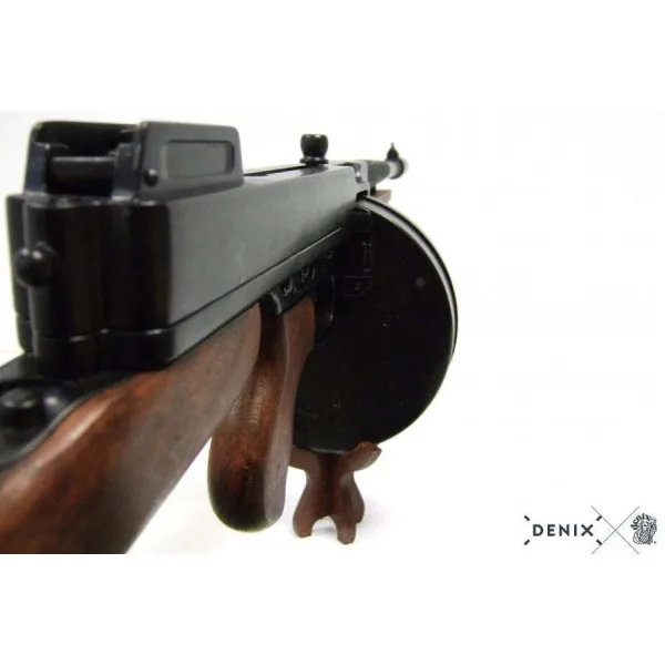 Réplique décorative Denix de la mitraillette Thomson M1928 - Chargeur camembert