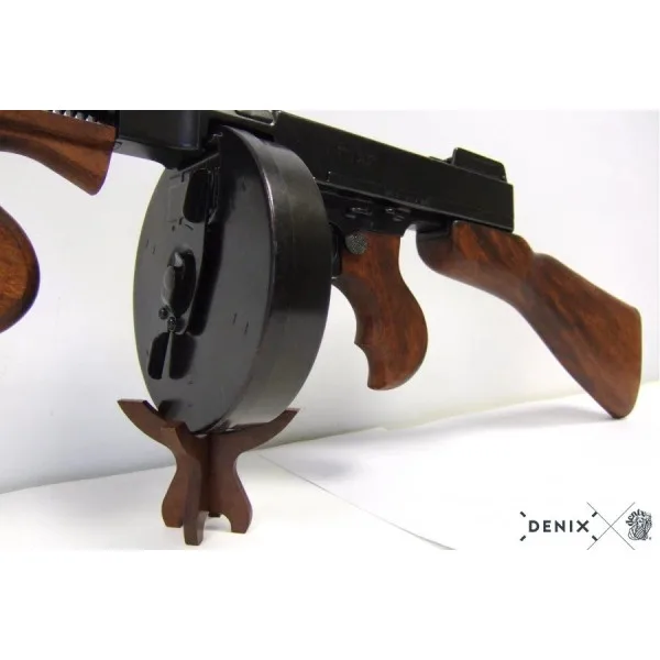 Réplique décorative Denix de la mitraillette Thomson M1928 - Chargeur camembert