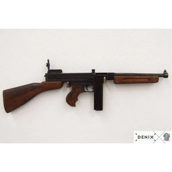 Réplique décorative Denix de la mitraillette Thomson M1928 - Chargeur droit