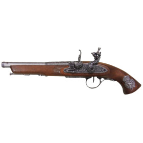 Réplique décorative Denix de pistolet à silex 19ème siècle  Chez DEVILLE ARMORY. Votre armurerie en ligne.