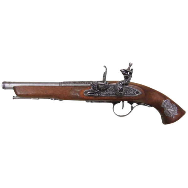 Réplique décorative Denix de pistolet à silex 19ème siècle  Chez DEVILLE ARMORY. Votre armurerie en ligne.