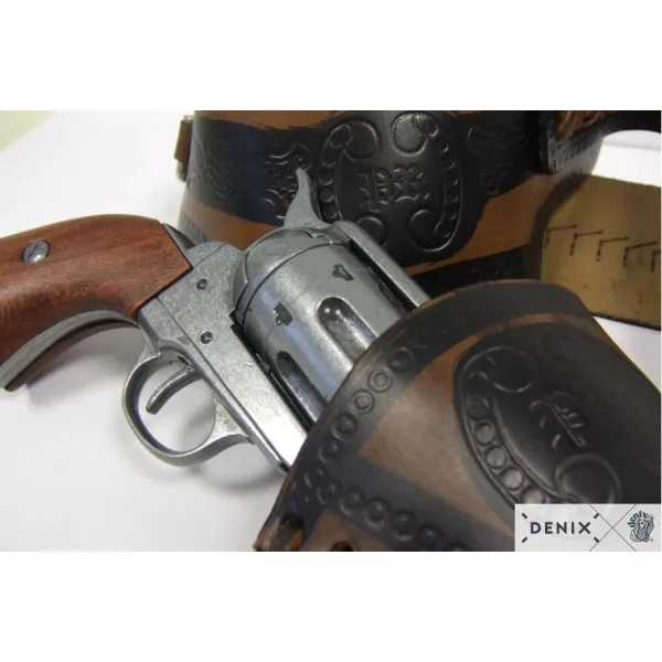 Denix Ceinturon avec un holster pour revolver Western
