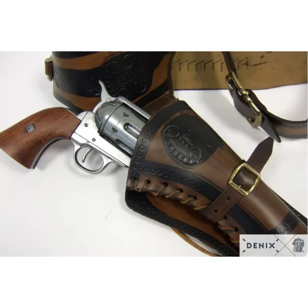 Denix Ceinturon avec un holster pour revolver Western