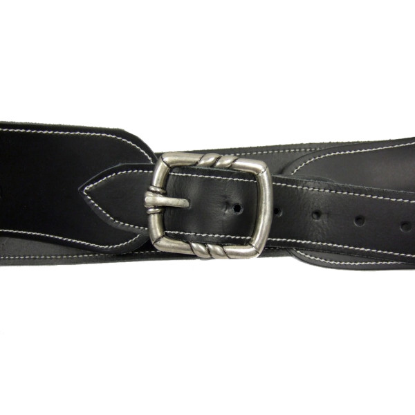 Denix Ceinturon noir avec un holster pour revolver Western