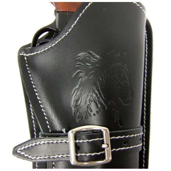 Denix Ceinturon noir avec un holster pour revolver Western
