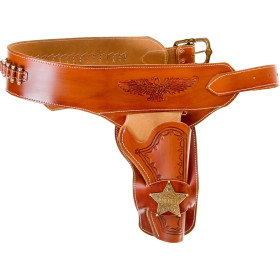 Ceinturon avec un holster sherif pour revolver Western  Chez DEVILLE ARMORY. Votre armurerie en ligne.