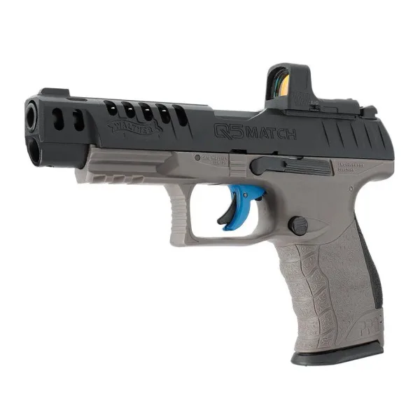 "PIST WALTHER Q5 MATCH COMBO 5'' CO2 CAL 4.5MM AVEC VISEUR RDS 8"