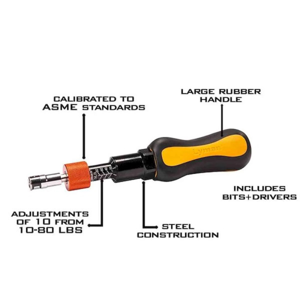 Clé dynamométrique Lyman Pro Drive  Chez DEVILLE ARMORY. Votre armurerie en ligne.