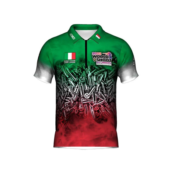 T-shirt officiel DED Italie PCCMR Worldshoot 2025, taille: XXL, nom personnalisé: avec nom personnalisé, type de vêtements: femm