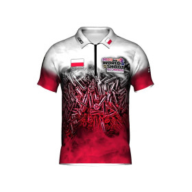 T-shirt officiel DED Pologne PCCMR Worldshoot 2025, taille : M, nom personnalisé : sans nom, type de vêtements : régulier (homme