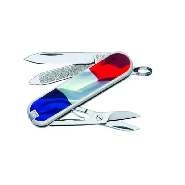 CANIF VICTORINOX CLASSIC BLANC DRAPEAU FRANCAIS