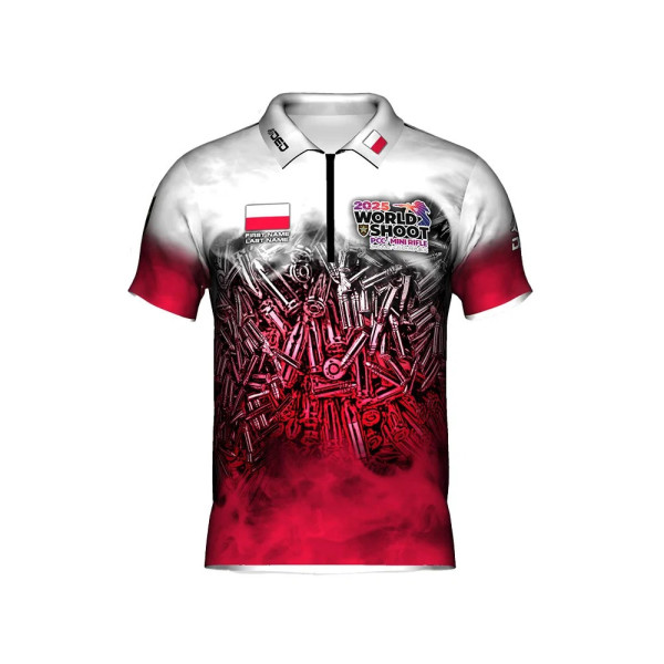 DED Pologne PCCMR Worldshoot 2025 T-shirt officiel, taille: 3XL, nom personnalisé: sans nom, type de vêtements: femmes  Chez DEV