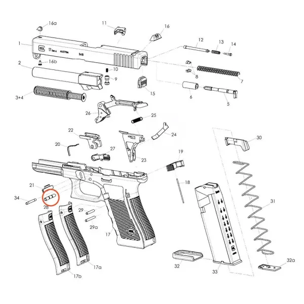 GLOCK 43 Trigger Pin