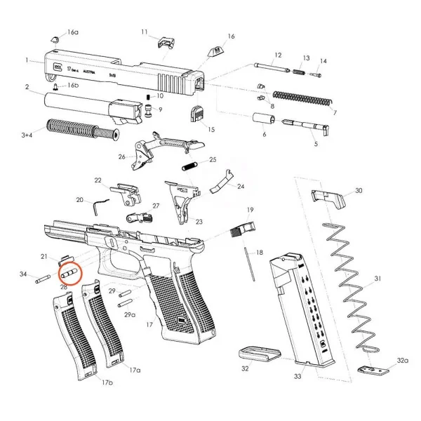 GLOCK 43 Trigger Pin