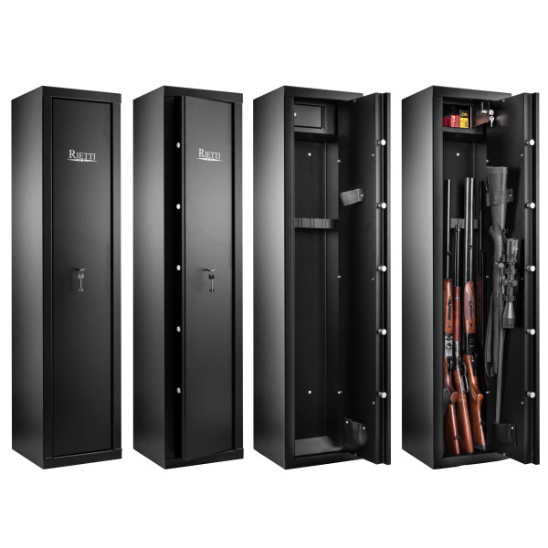 Coffre Rietti 7 armes à clef 2mm  Chez DEVILLE ARMORY. Votre armurerie en ligne.