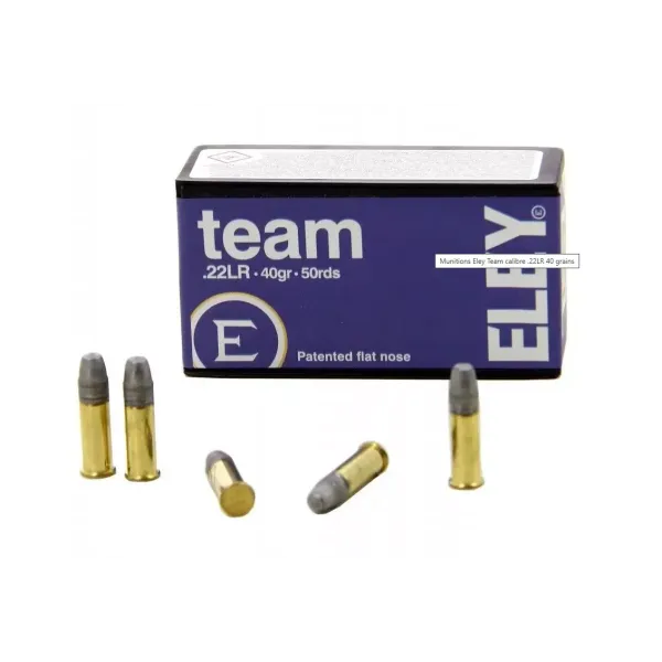 Munitions Eley Team calibre .22LR 40 grains