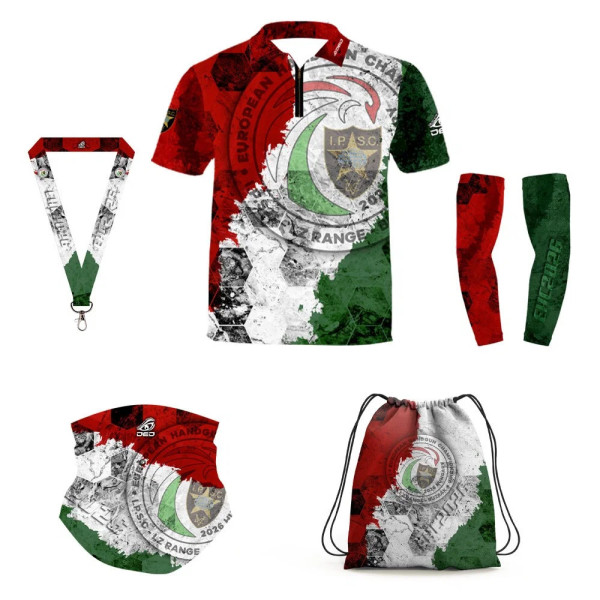 DED EHC2026 IPSC European Handgun Championship Official Sportswear Set, size: 3XL, Custom Name: With Custom Name, Clothes type: 