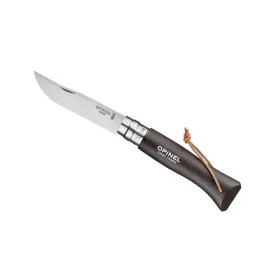 OPINEL N°8 VRI NOIR BRUN + LIEN BAROUDEUR