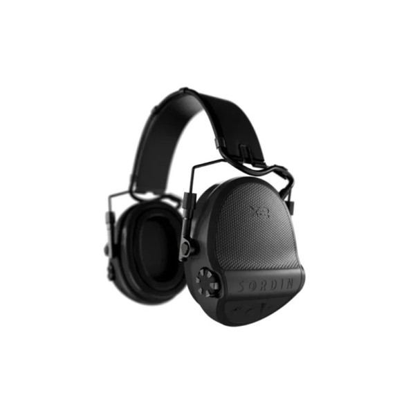 Casque électronique Sordin Supreme X2 Headband Leather Gel black  Chez DEVILLE ARMORY. Votre armurerie en ligne.