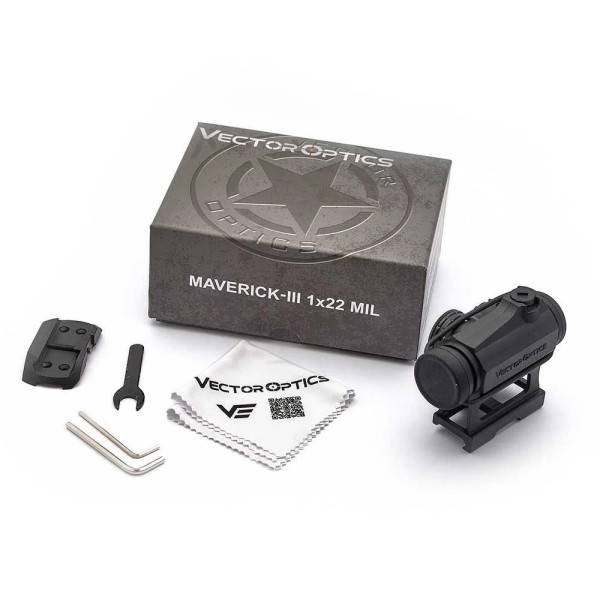 VECTOR OPTICS SCRD-38 Maverick 1x22 MIL 3MOA Viseur Point Rouge