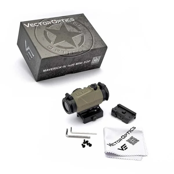Viseur à point rouge Vector Optics Maverick-IV 1x20 Mini Mil 3MOA, couleur: FDE
