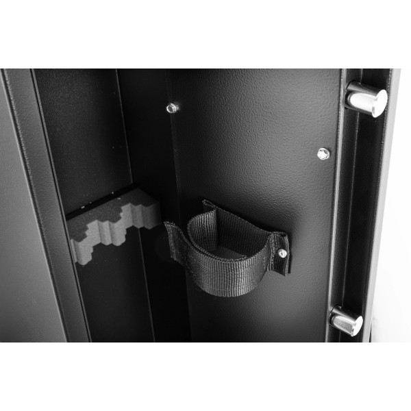 Coffre Rietti 5 armes à clef 140 cm 2mm  Chez DEVILLE ARMORY. Votre armurerie en ligne.