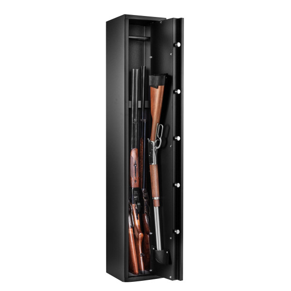 Coffre Rietti 5 armes à clef 140 cm 2mm  Chez DEVILLE ARMORY. Votre armurerie en ligne.