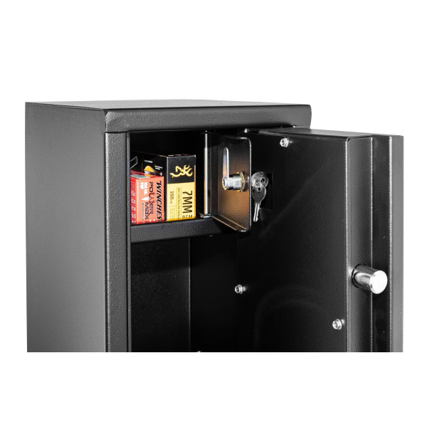 Coffre Rietti 5 armes à clef 150cm 2mm  Chez DEVILLE ARMORY. Votre armurerie en ligne.