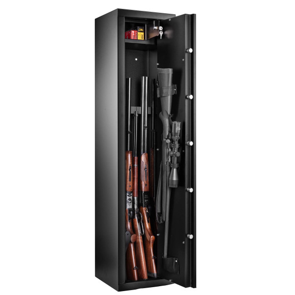 Coffre Rietti 7 armes à clef 2mm  Chez DEVILLE ARMORY. Votre armurerie en ligne.