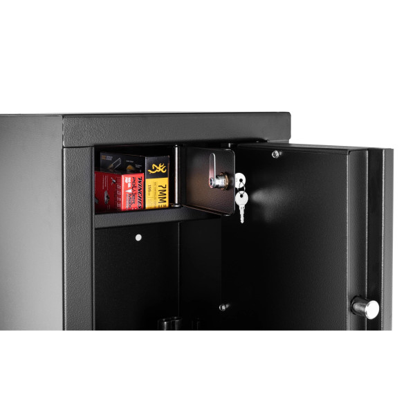 Coffre Rietti 7 armes à clef 2mm  Chez DEVILLE ARMORY. Votre armurerie en ligne.