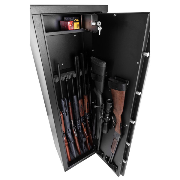 Coffre Rietti 10 armes à clef 2mm  Chez DEVILLE ARMORY. Votre armurerie en ligne.