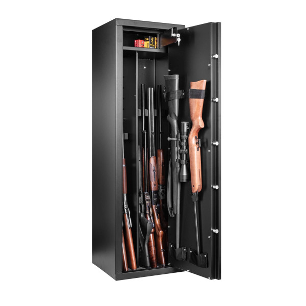 Coffre Rietti 9 armes à clef 2mm  Chez DEVILLE ARMORY. Votre armurerie en ligne.