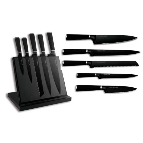 TB Outdoor BLOC MAGNETIQUE 5 COUTEAUX Soft Touch "Couteau du Chef"