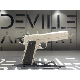 Pistolet TAURUS PT1911 MATTE STAINLESS STEEL 45ACP  Chez DEVILLE ARMORY. Votre armurerie en ligne.