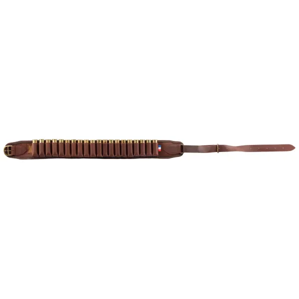 Cartouchières croupon ciré marron à tubes - Country Sellerie