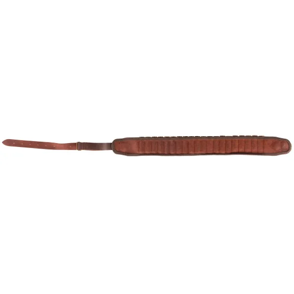 Cartouchières croupon ciré marron à tubes - Country Sellerie